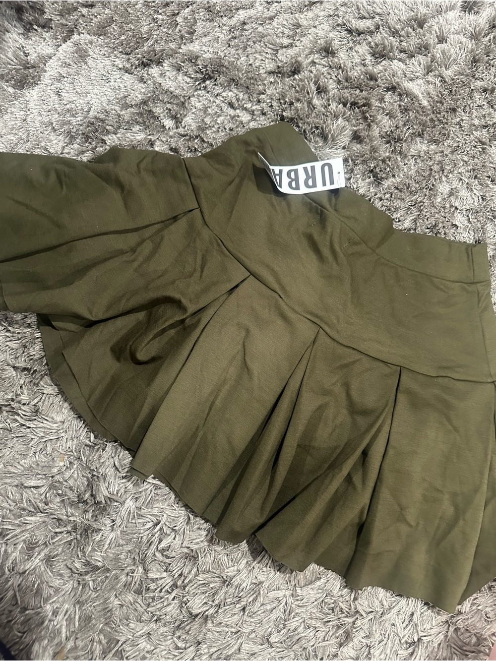 Urban outfitters  Olive Green Pleated Skirt